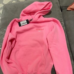 White Fox Hoodie Bubblegum